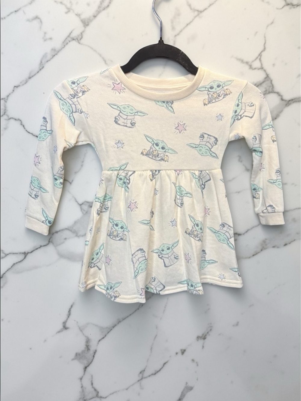 Star Wars Cream and Green Long Sleeve Dress
